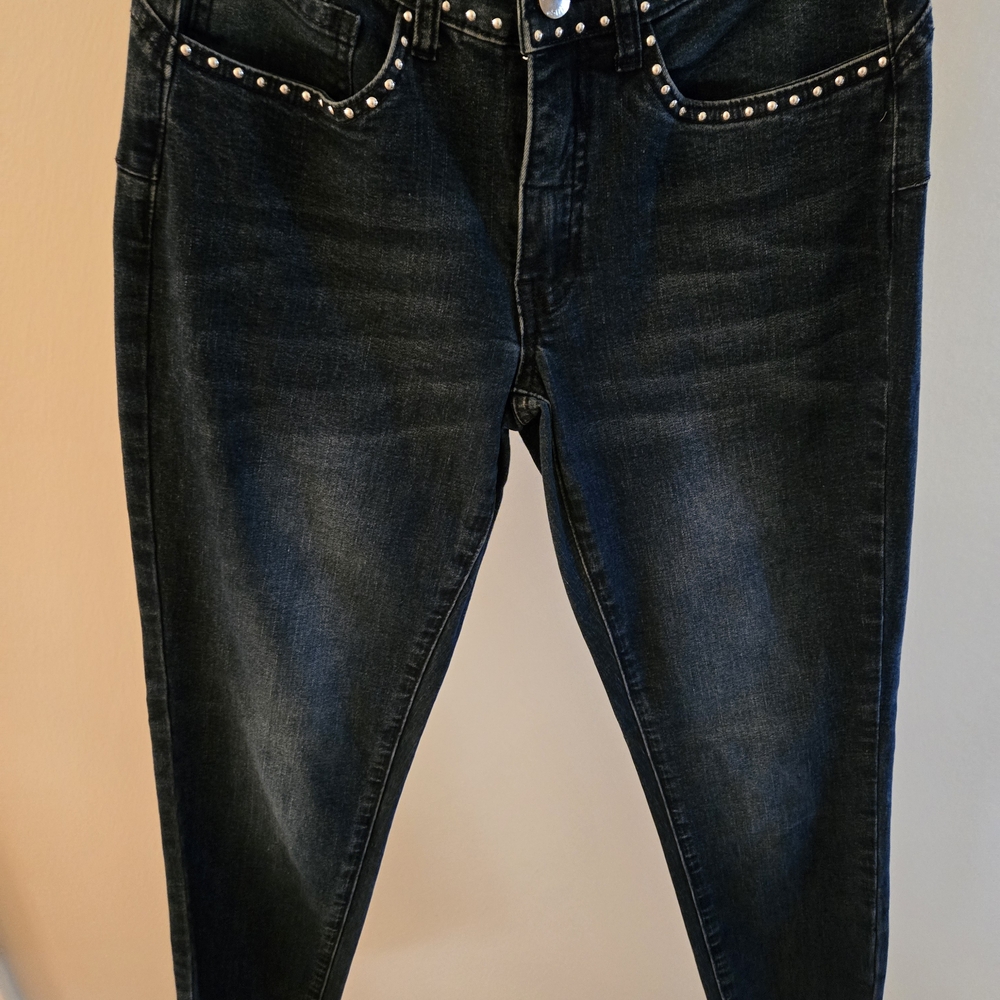 Women's Black Studded Jeans NWOT